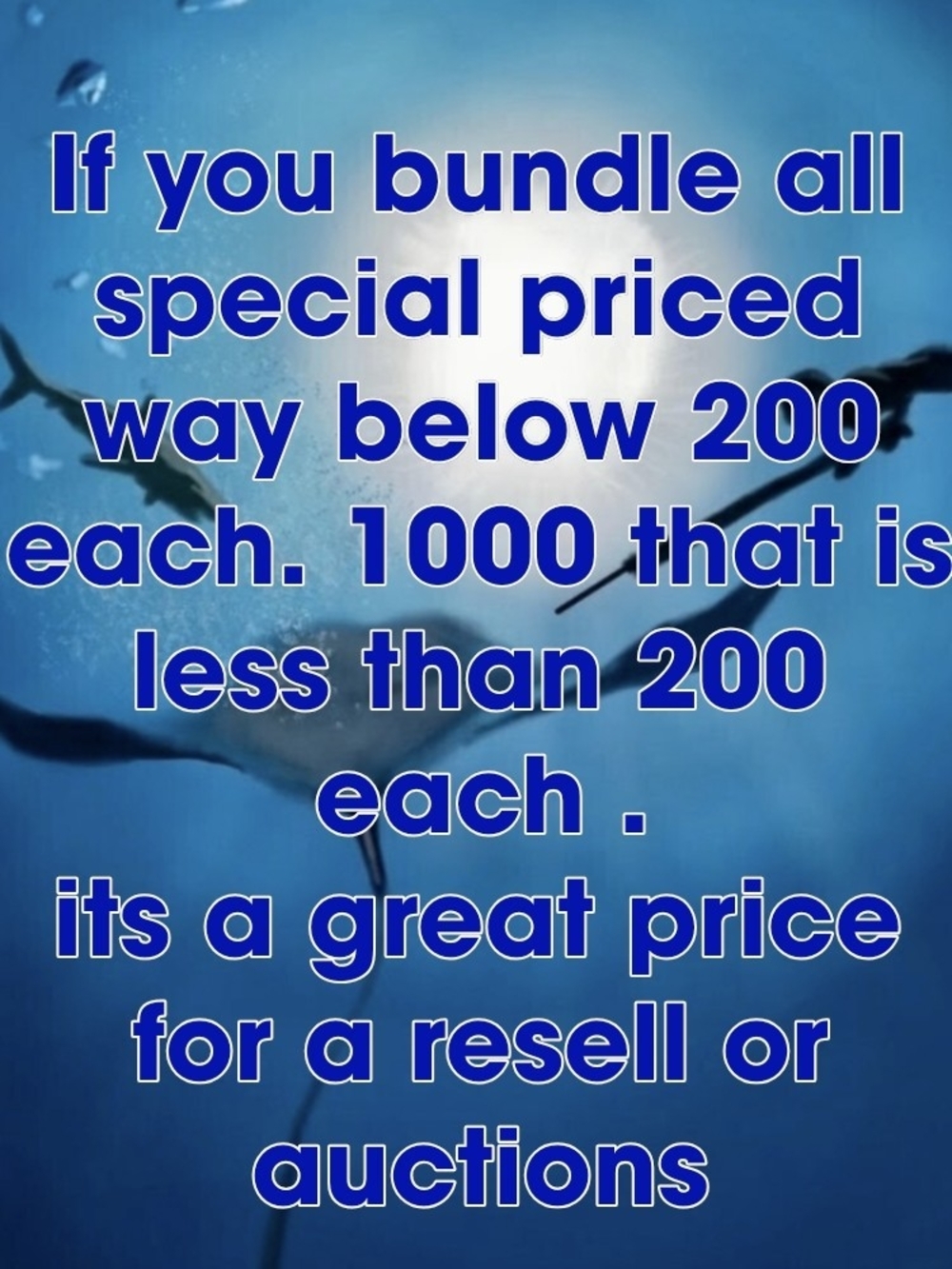 All Items Fir 1000. Less Than 200 Each